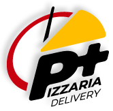 Logo da P+ Pizzaria